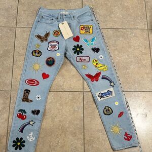 Collab free people and Levis jeans patchwork. The best